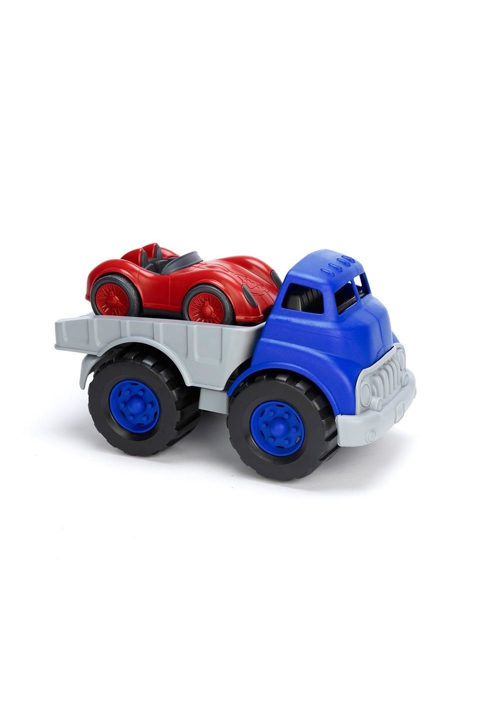 Truck met racewagen - gerecycled van Green Toys | Kids Conceptstore Le Fanfare