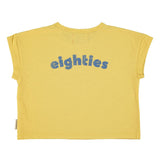 Piupiuchick T-Shirt Yellow With Multicolor Wave Print