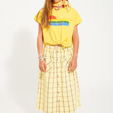 Piupiuchick T-Shirt Yellow With Multicolor Wave Print