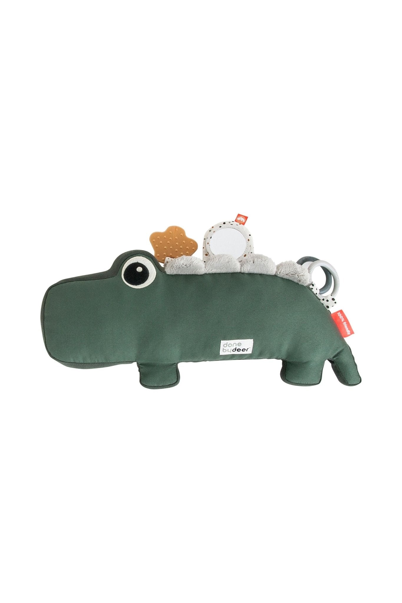 Tummy time activity toy | Croco - Green van Done by Deer | Kids Conceptstore Le Fanfare