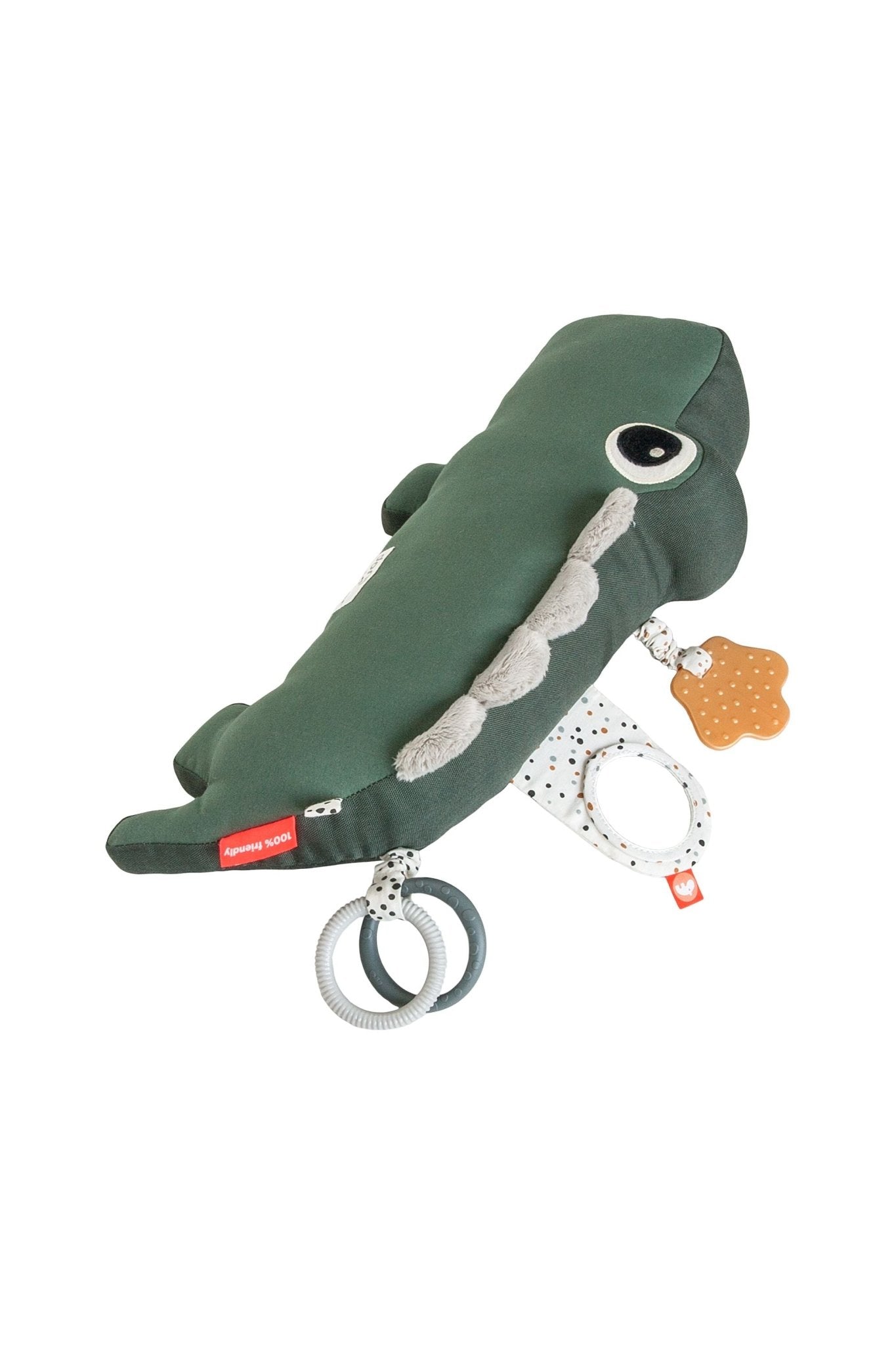 Tummy time activity toy | Croco - Green van Done by Deer | Kids Conceptstore Le Fanfare