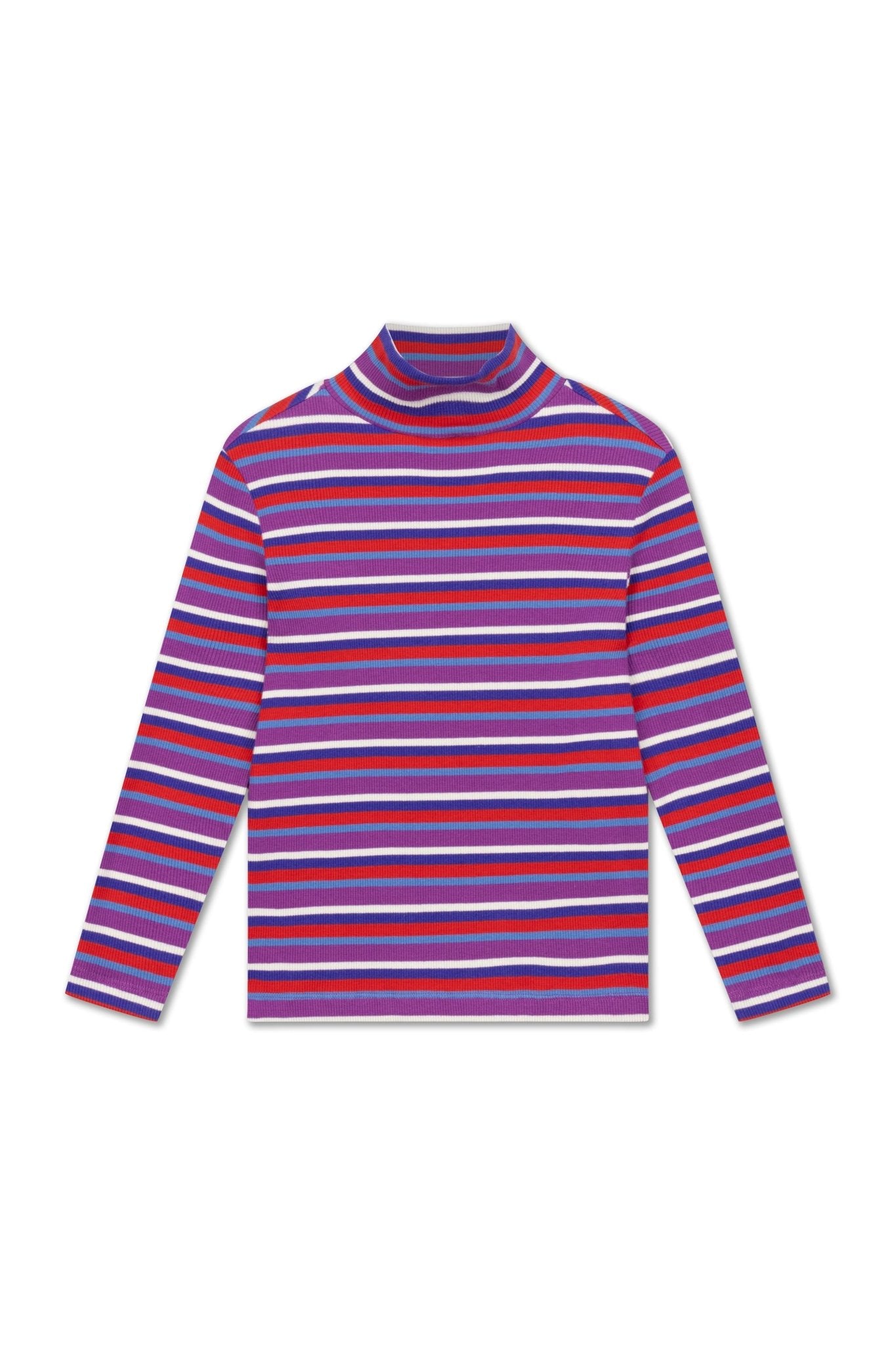 Turtle neck - Multi color stripe van Repose AMS | Kids Conceptstore Le Fanfare