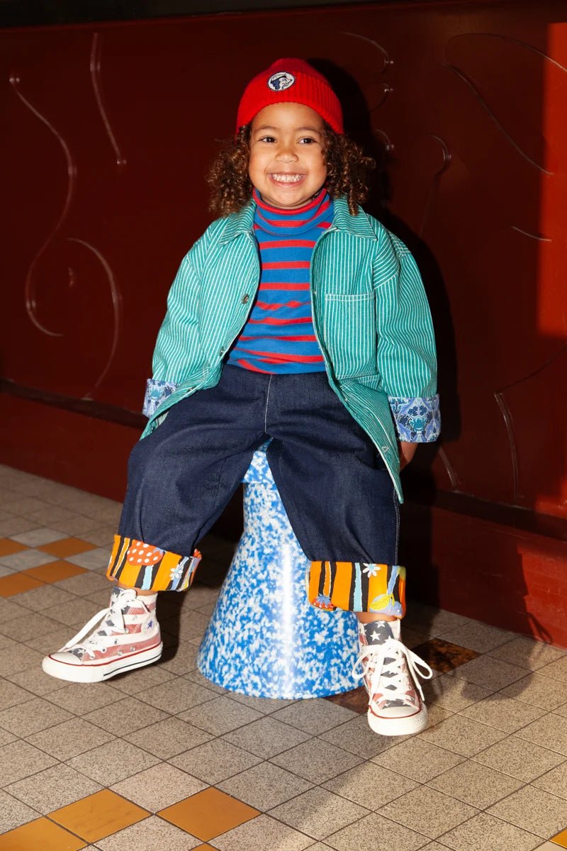 Turtleneck - Striped Blue van Club Trésor | Kids Conceptstore Le Fanfare