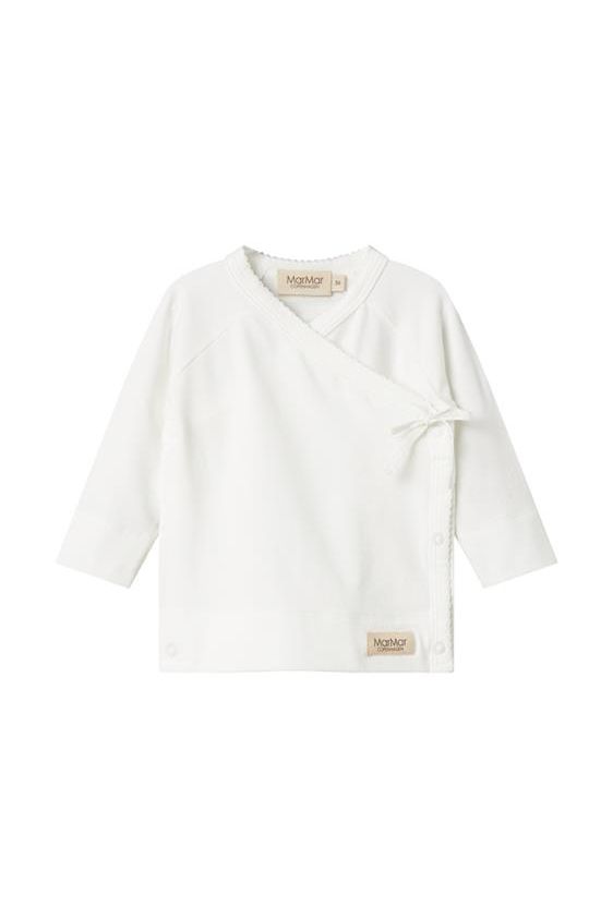 Tut Wrap LS - Modal Pointelle - Gentle White van MarMar Copenhagen | Kids Conceptstore Le Fanfare