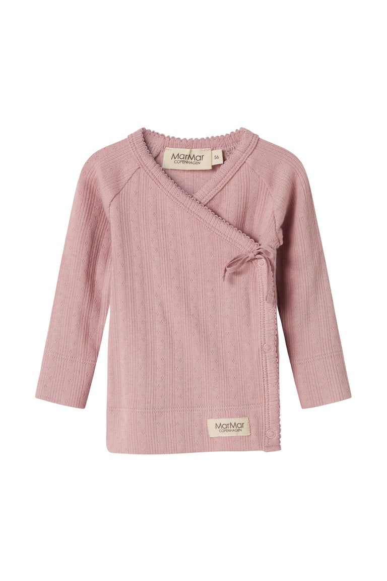 Tut Wrap LS - Modal Pointelle - Soft Berry van MarMar Copenhagen | Kids Conceptstore Le Fanfare