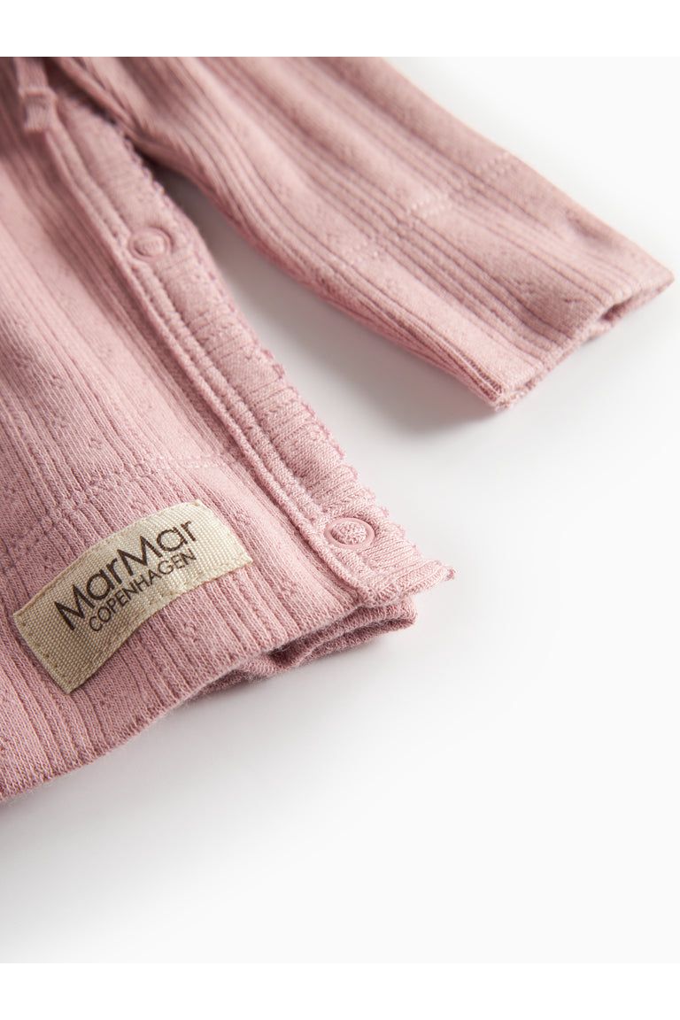 Tut Wrap LS - Modal Pointelle - Soft Berry van MarMar Copenhagen | Kids Conceptstore Le Fanfare