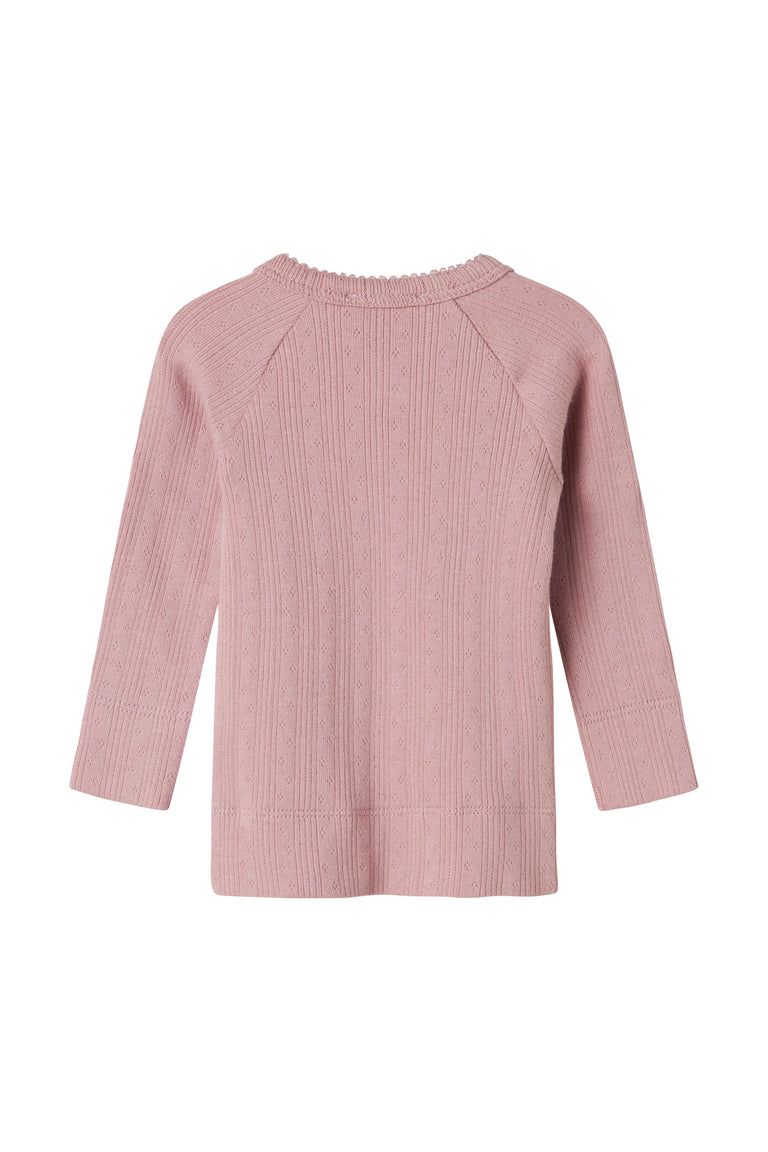Tut Wrap LS - Modal Pointelle - Soft Berry van MarMar Copenhagen | Kids Conceptstore Le Fanfare
