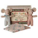Twins, Baby mice in matchbox - Checker van Maileg | Kids Conceptstore Le Fanfare