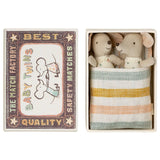 Twins, Baby Mice In Matchbox van Maileg | Kids Conceptstore Le Fanfare