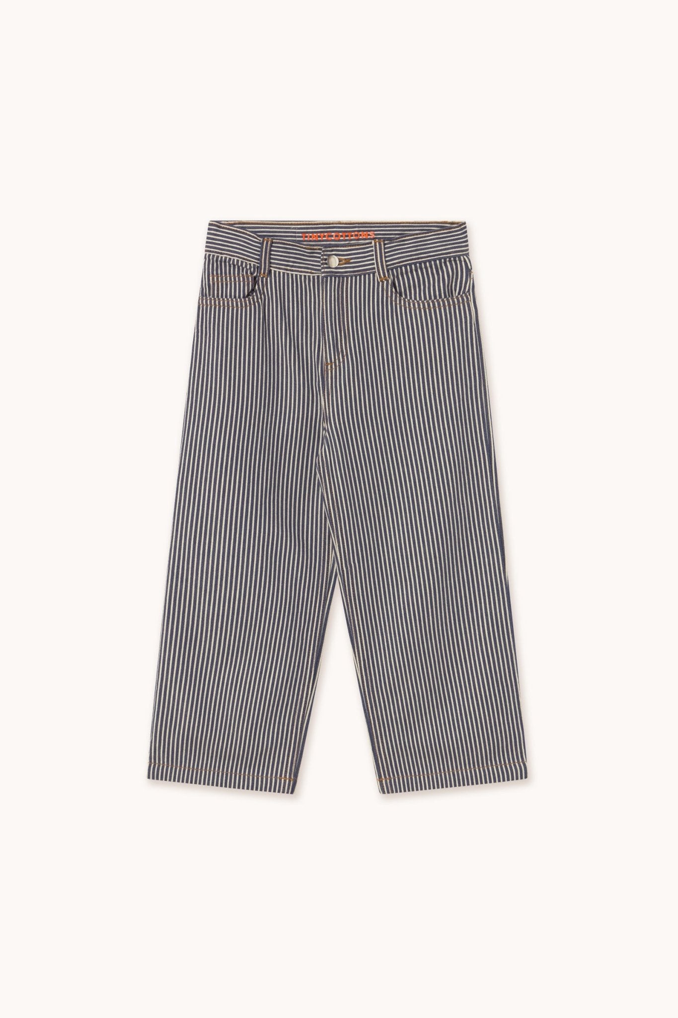 Two Stripes Straight Jeans - Light Navy van TINYCOTTONS | Kids Conceptstore Le Fanfare