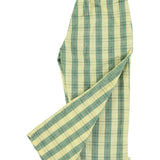 unisex trousers - light yellow checkered