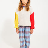 Unisex Trousers Blue Checkered