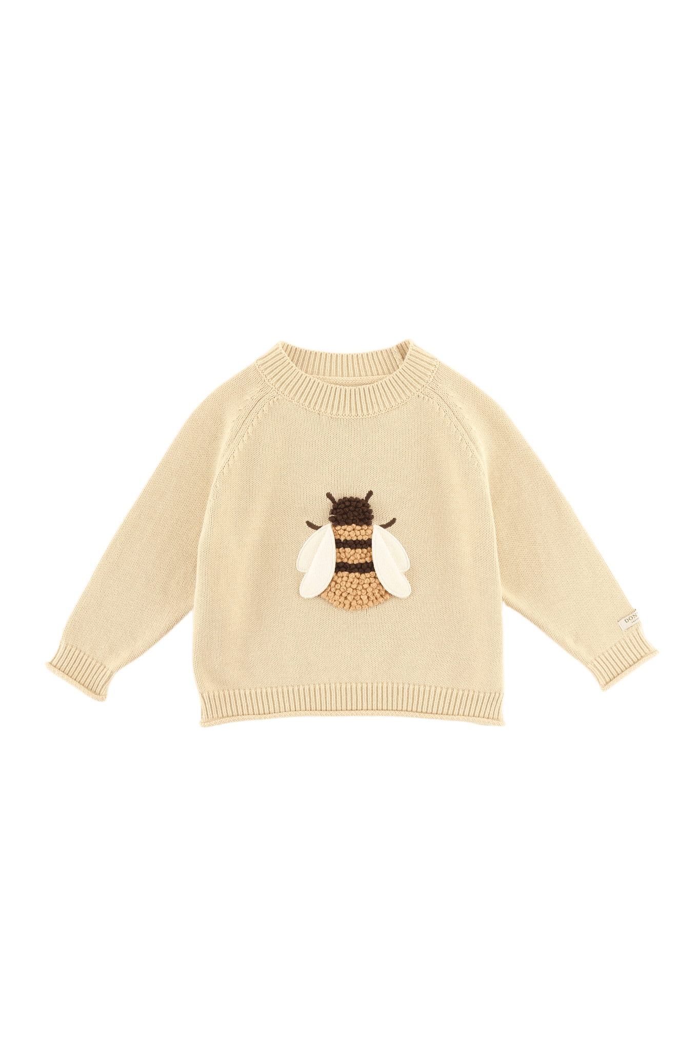 Valenthe Sweater - Bee - Biscuit van Donsje Amsterdam | Kids Conceptstore Le Fanfare