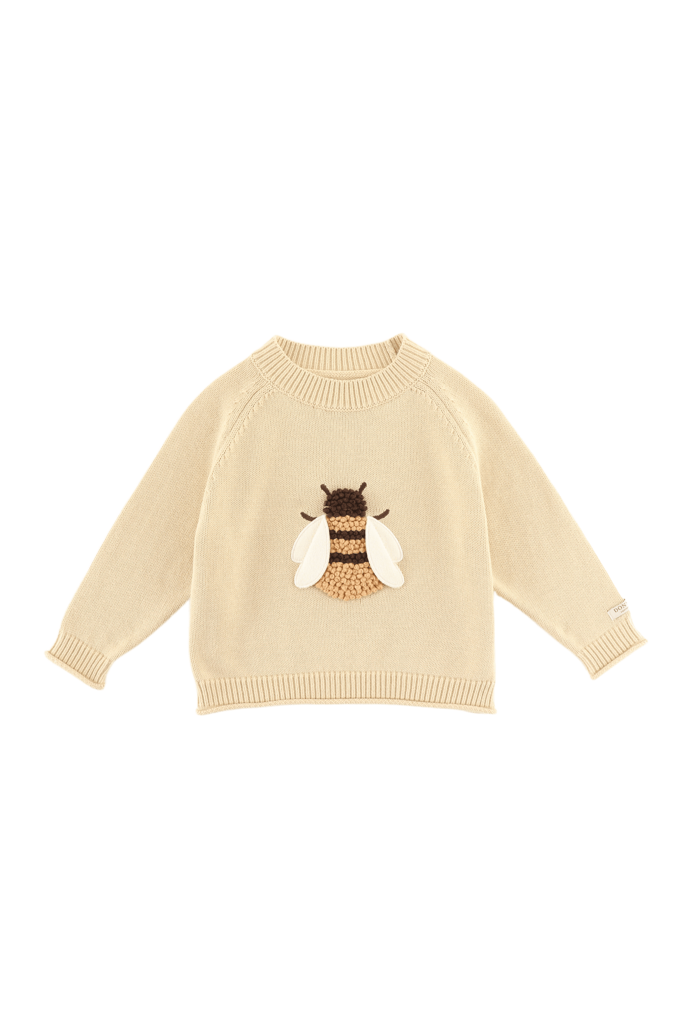 Valenthe Sweater - Bee - Biscuit van Donsje Amsterdam | Kids Conceptstore Le Fanfare