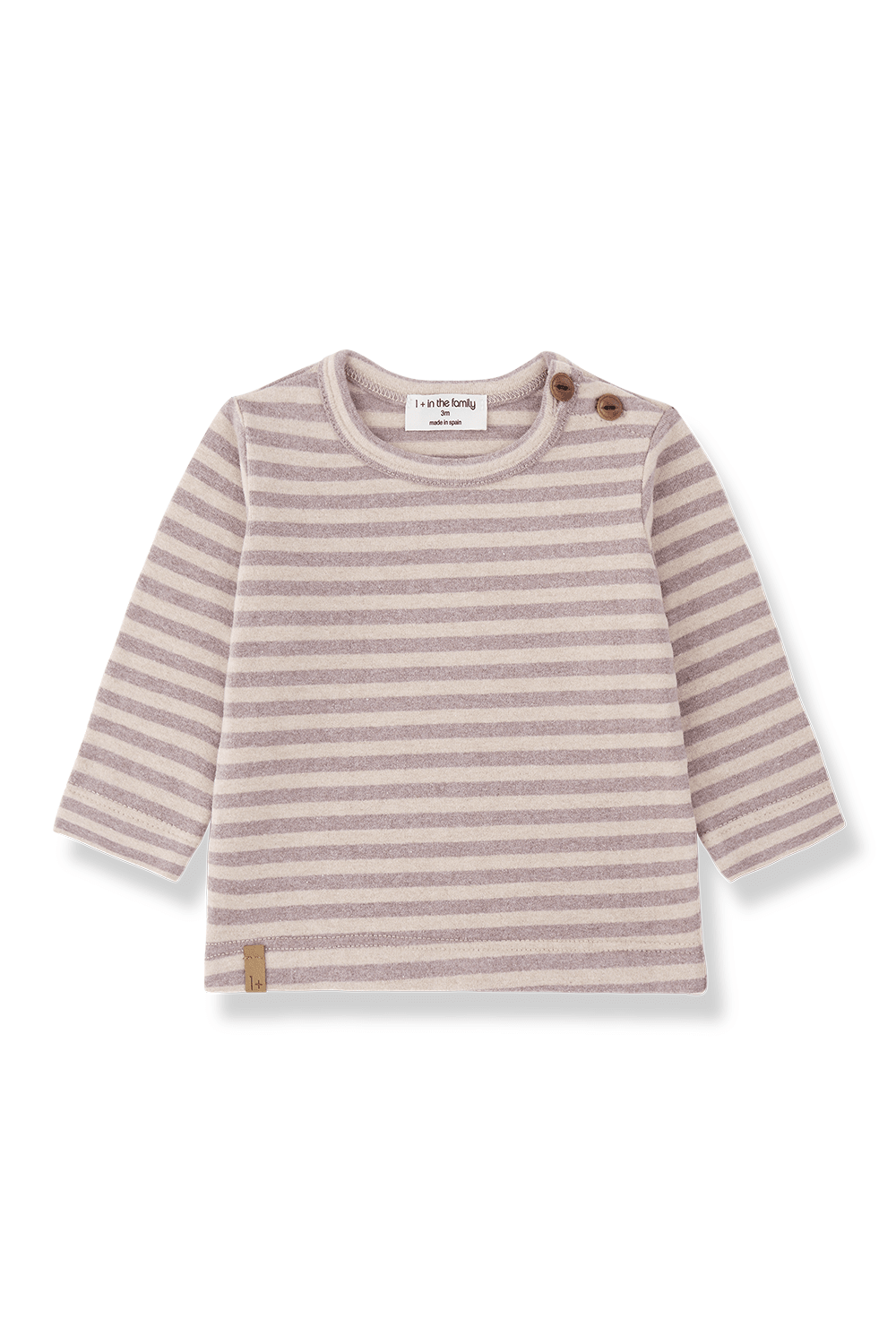 Varese l.sleeve t-shirt - nude van 1+ in the family | Kids Conceptstore Le Fanfare
