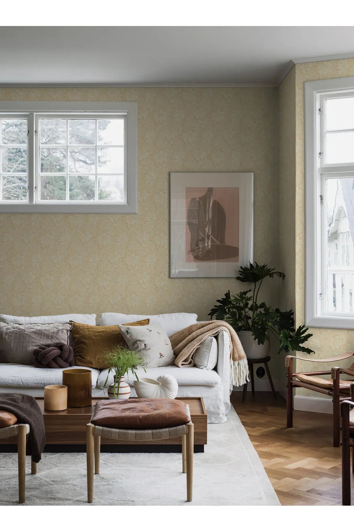 Vart Arkiv - Acanthus - Yellow van Boråstapeter | Kids Conceptstore Le Fanfare