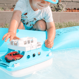 Veerboot met auto's - blauw/wit van Green Toys | Kids Conceptstore Le Fanfare