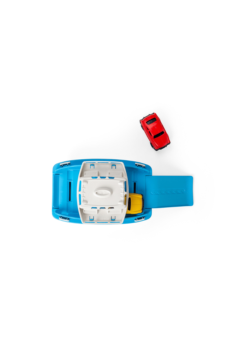 Veerboot met auto's - blauw/wit van Green Toys | Kids Conceptstore Le Fanfare