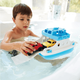 Veerboot met auto's - blauw/wit van Green Toys | Kids Conceptstore Le Fanfare