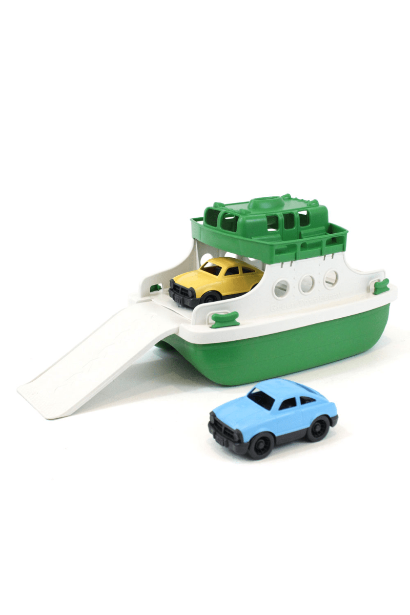 Veerboot met Auto's (groen) van Green Toys | Kids Conceptstore Le Fanfare