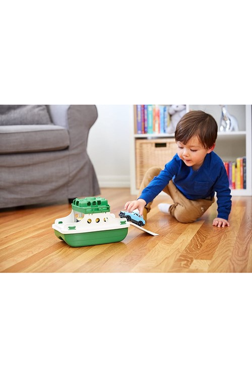 Veerboot met Auto's (groen) van Green Toys | Kids Conceptstore Le Fanfare