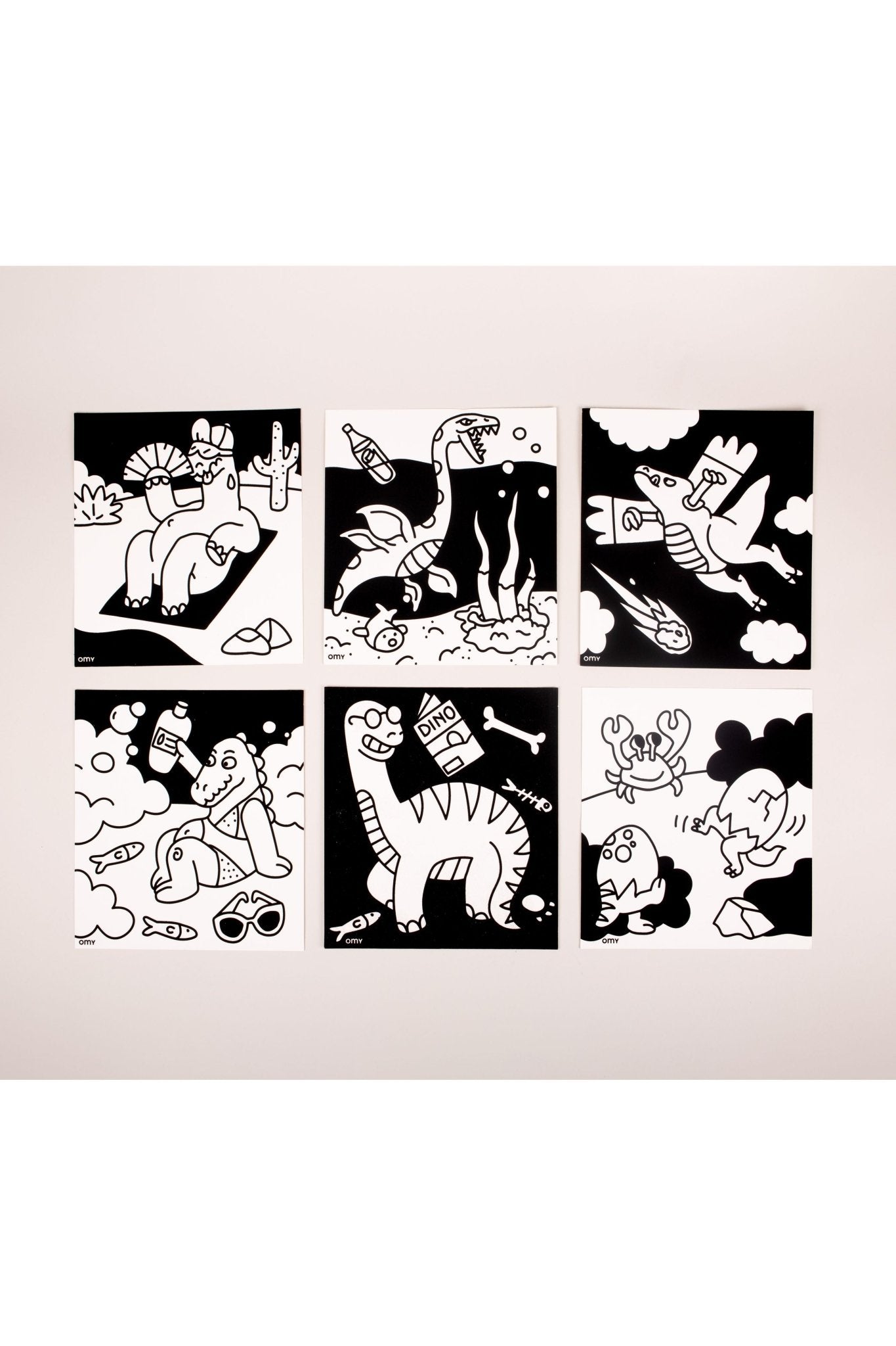 VELVET COLORING - DINO van OMY | Kids Conceptstore Le Fanfare