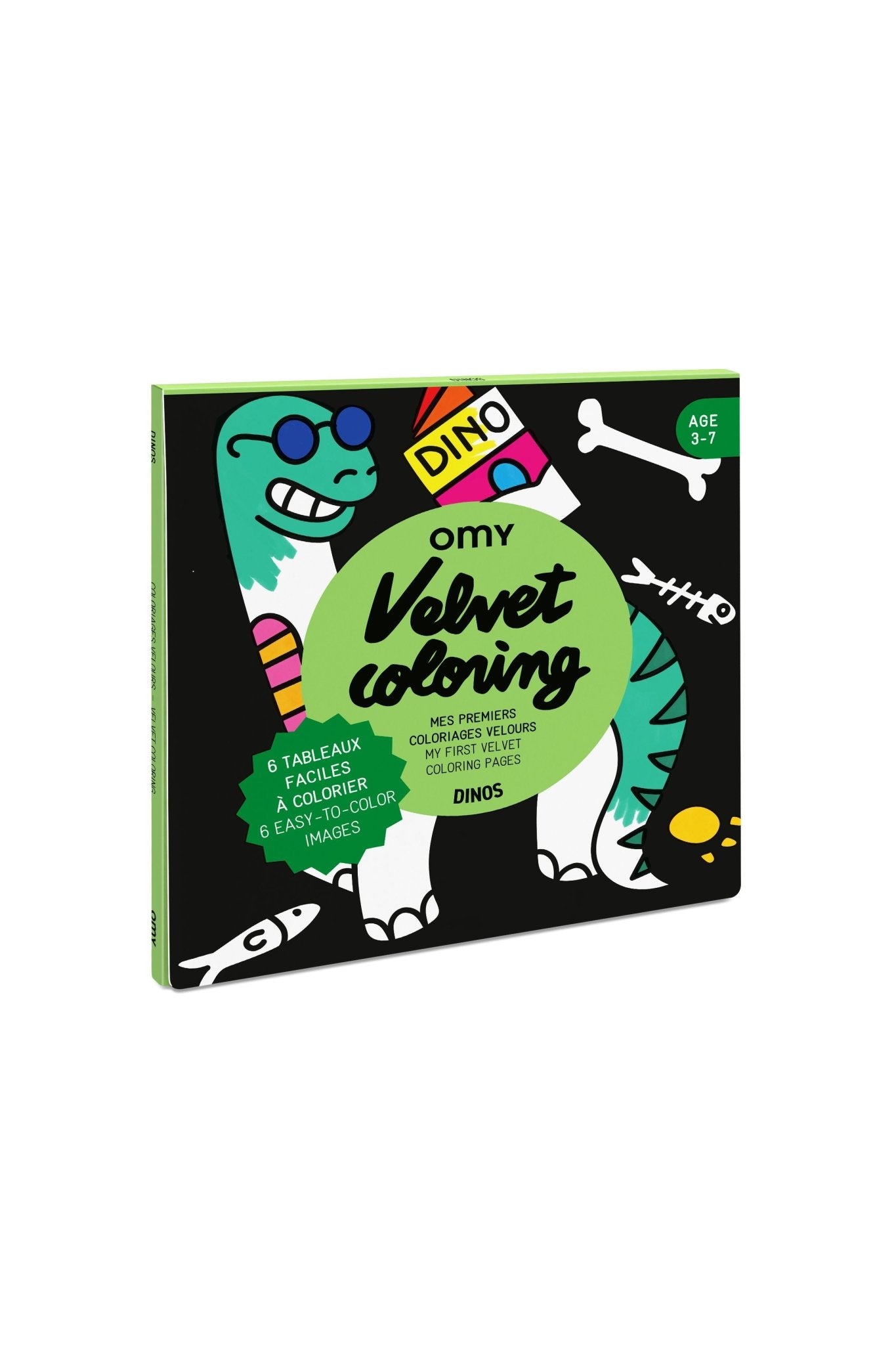 VELVET COLORING - DINO van OMY | Kids Conceptstore Le Fanfare