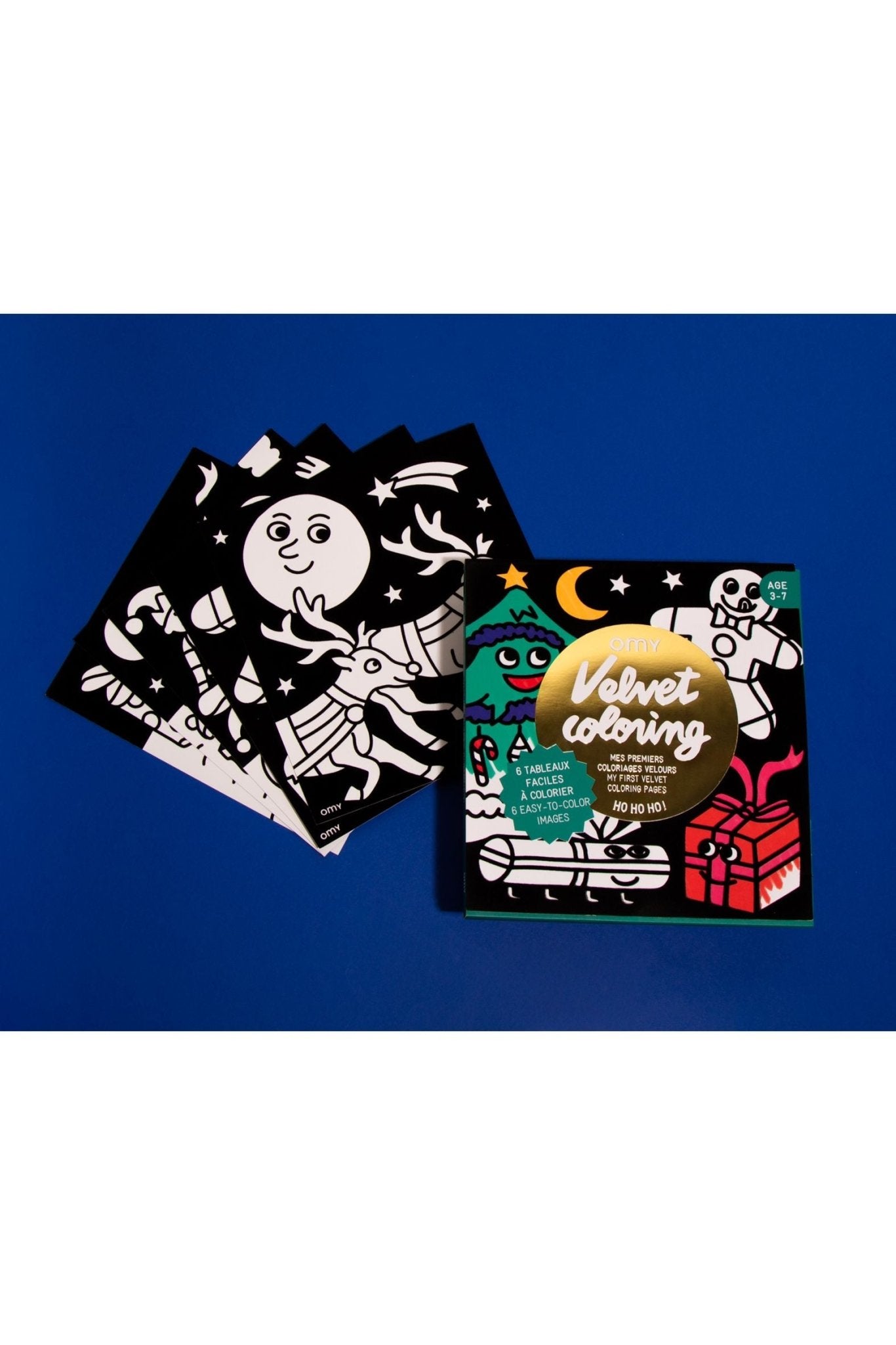 VELVET COLORING - HO HO HO van OMY | Kids Conceptstore Le Fanfare