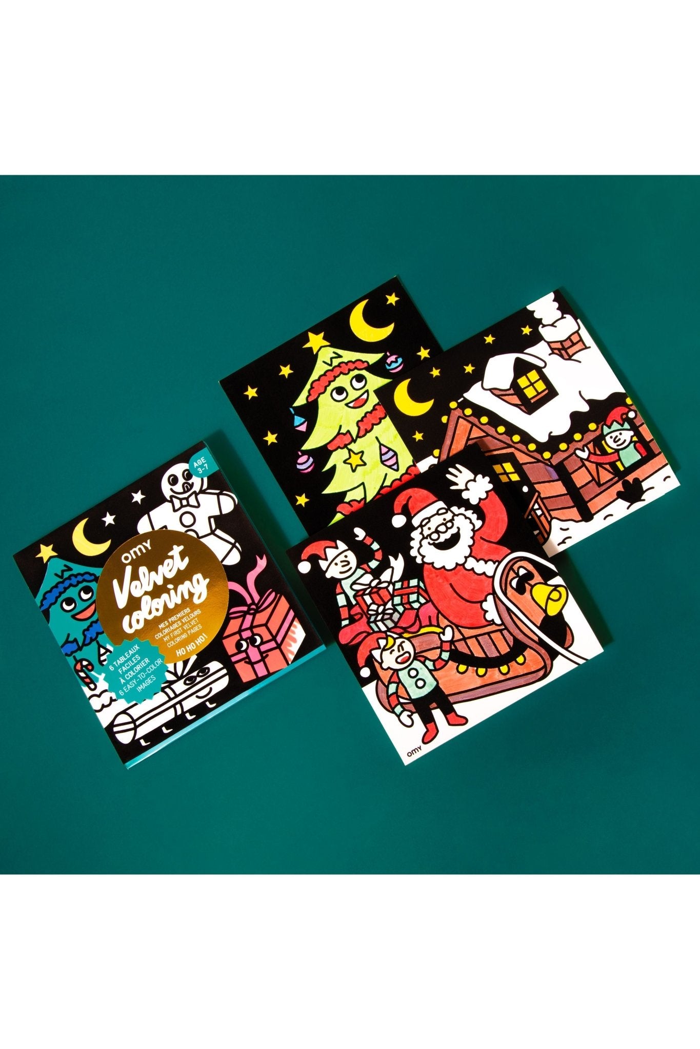 VELVET COLORING - HO HO HO van OMY | Kids Conceptstore Le Fanfare