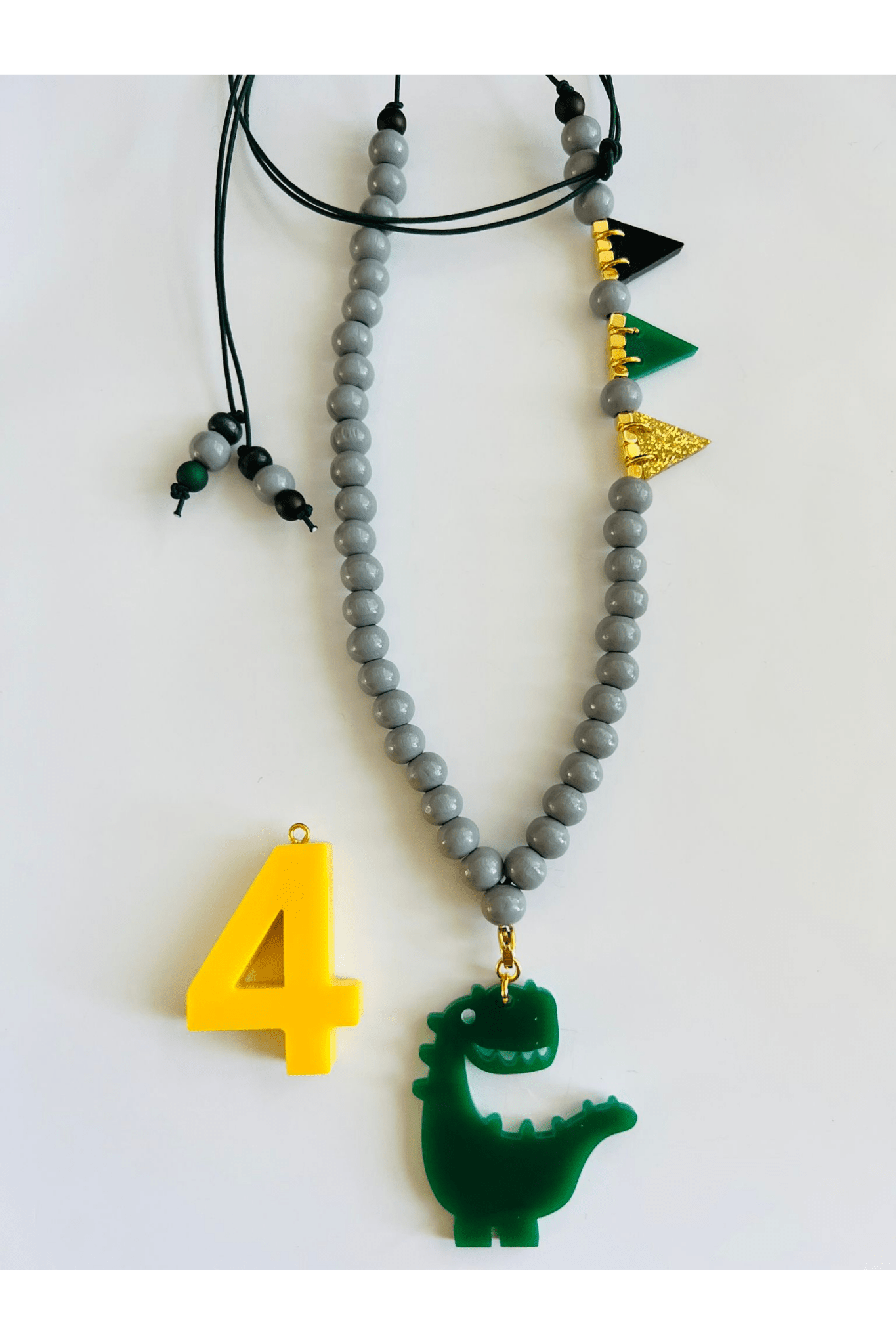Verjaardagsketting Geel van ByMelo | Kids Conceptstore Le Fanfare
