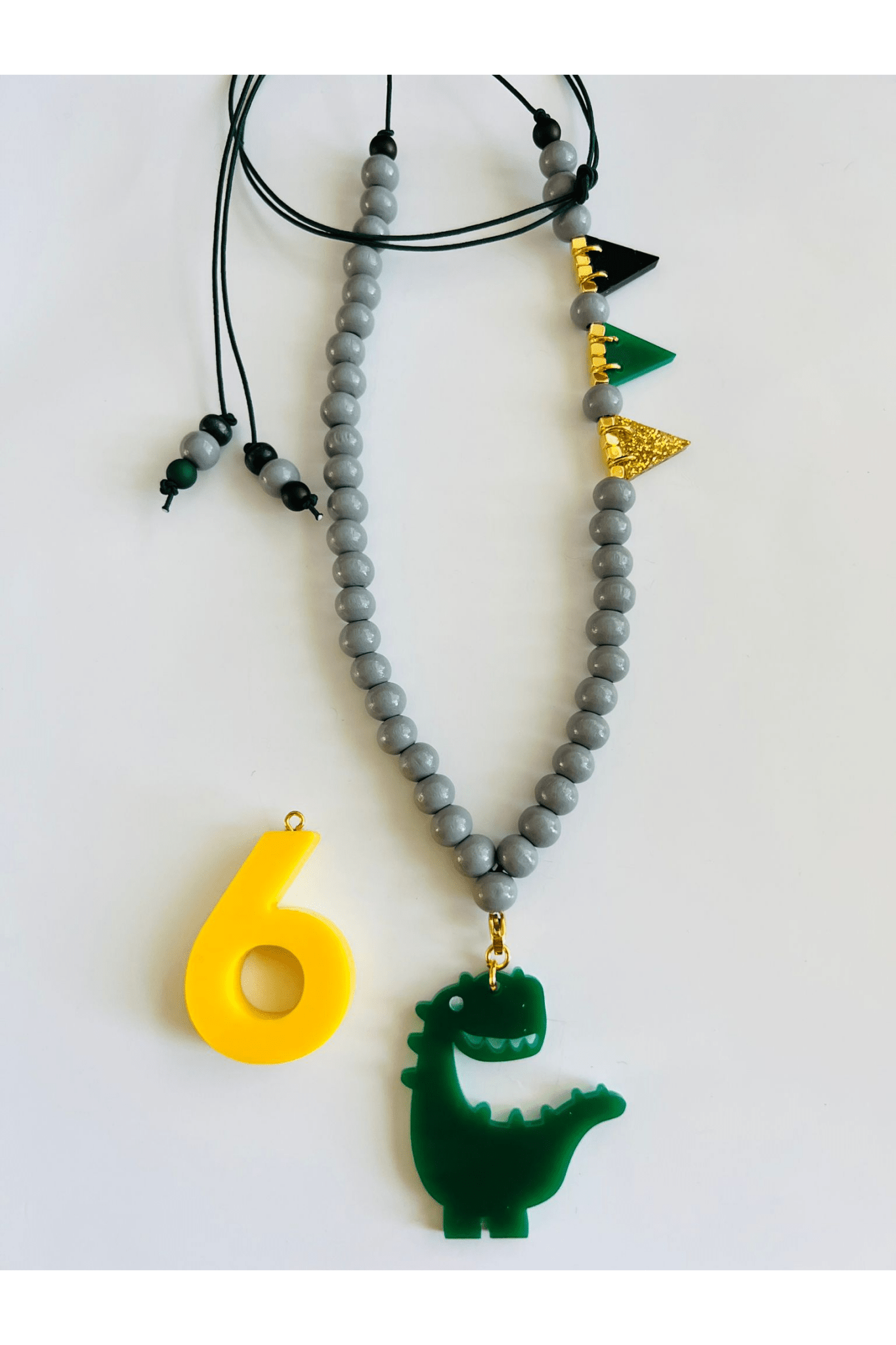 Verjaardagsketting Geel van ByMelo | Kids Conceptstore Le Fanfare