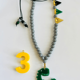 Verjaardagsketting Geel van ByMelo | Kids Conceptstore Le Fanfare