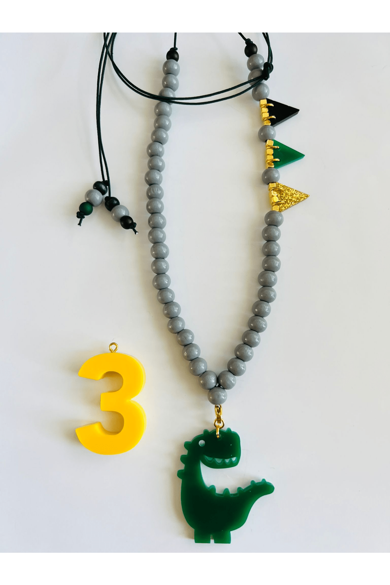 Verjaardagsketting Geel van ByMelo | Kids Conceptstore Le Fanfare