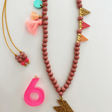 Verjaardagsketting Roze van ByMelo | Kids Conceptstore Le Fanfare