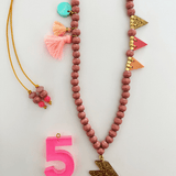 Verjaardagsketting Roze van ByMelo | Kids Conceptstore Le Fanfare