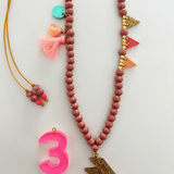 Verjaardagsketting Roze van ByMelo | Kids Conceptstore Le Fanfare