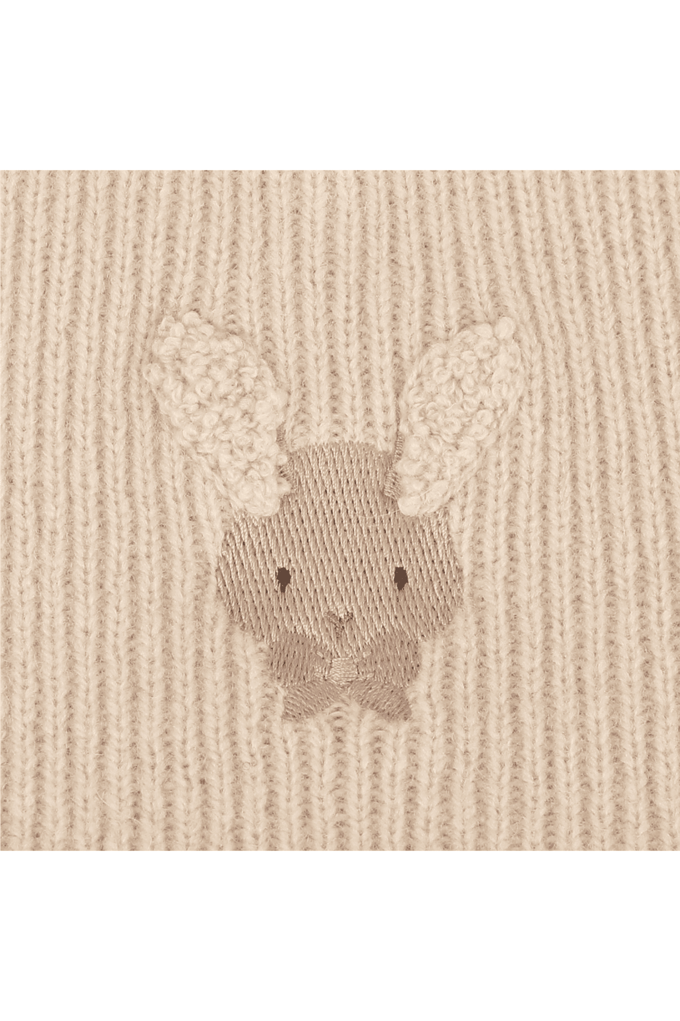 Vikkie Merino Wool Dress | Fluffy Bunny - Soft Sand van Donsje Amsterdam | Kids Conceptstore Le Fanfare