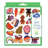 Vilten stickers (60 st) - de grappige van Djeco | Kids Conceptstore Le Fanfare
