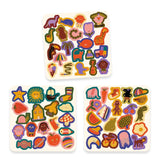 Vilten stickers (60 st) - de grappige van Djeco | Kids Conceptstore Le Fanfare