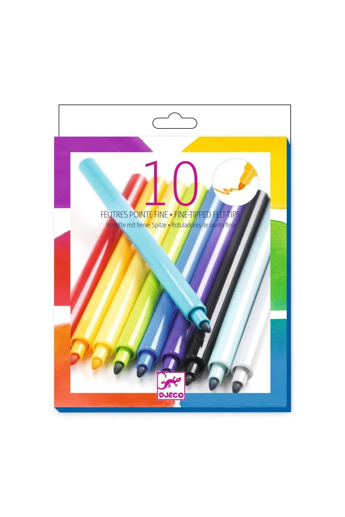 Viltstiften 10st - Regenboog van Djeco | Kids Conceptstore Le Fanfare