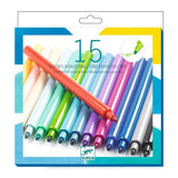Viltstiften met fijne punt 15st - Stille oceaan van Djeco | Kids Conceptstore Le Fanfare