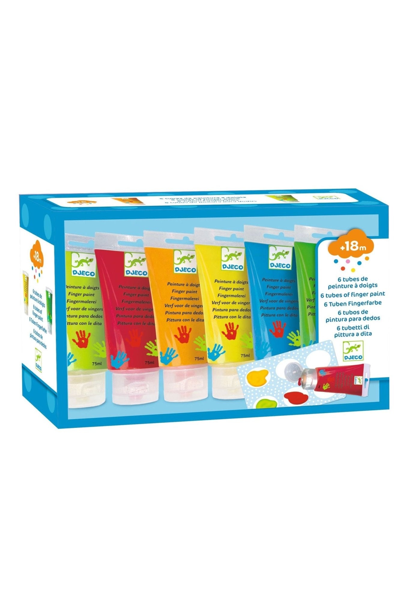 Vingerverf - 6 tubes van Djeco | Kids Conceptstore Le Fanfare