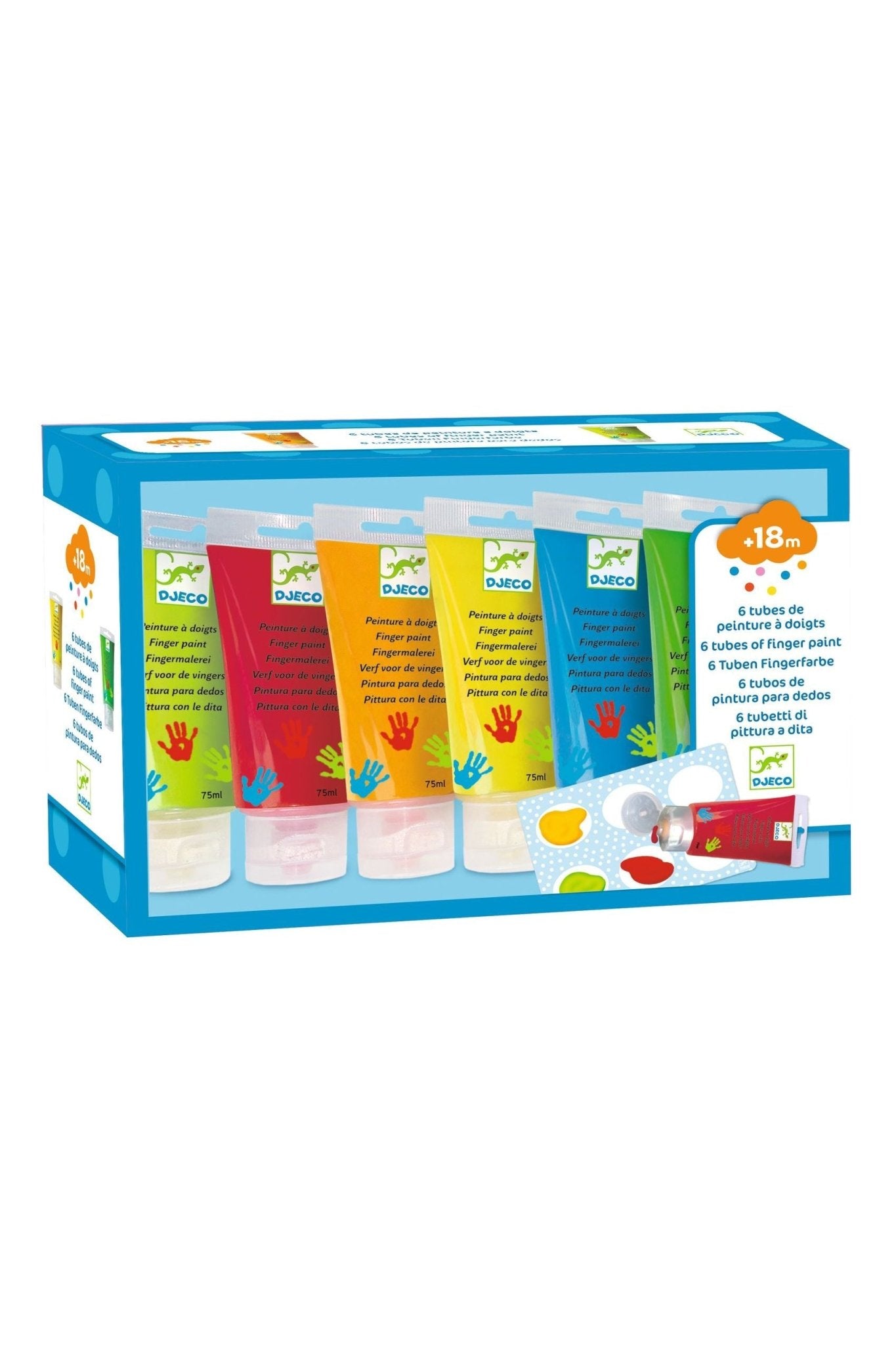 Vingerverf - 6 tubes van Djeco | Kids Conceptstore Le Fanfare
