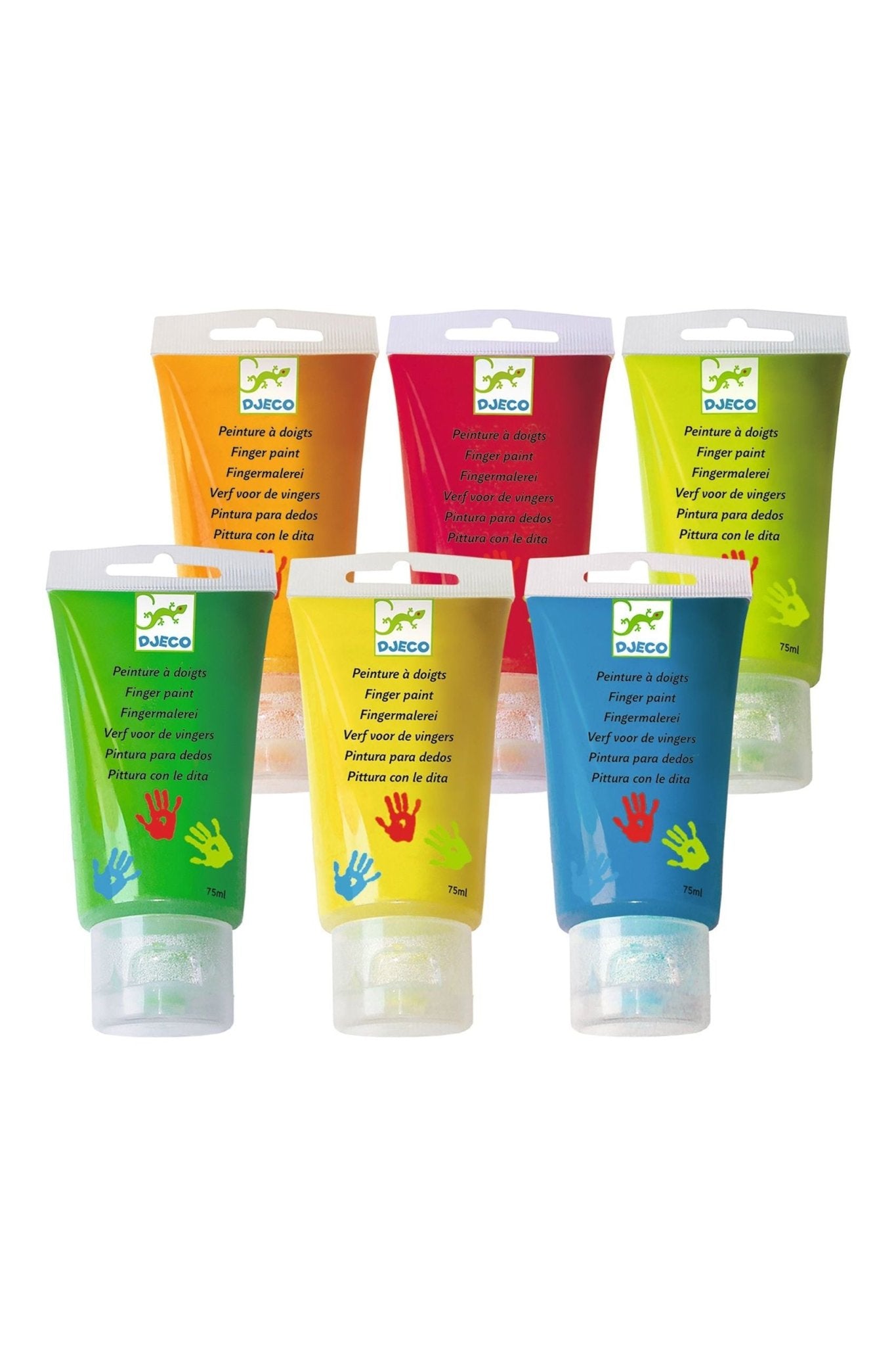Vingerverf - 6 tubes van Djeco | Kids Conceptstore Le Fanfare