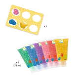 Vingerverf Glitter - 6 Tubes van Djeco | Kids Conceptstore Le Fanfare