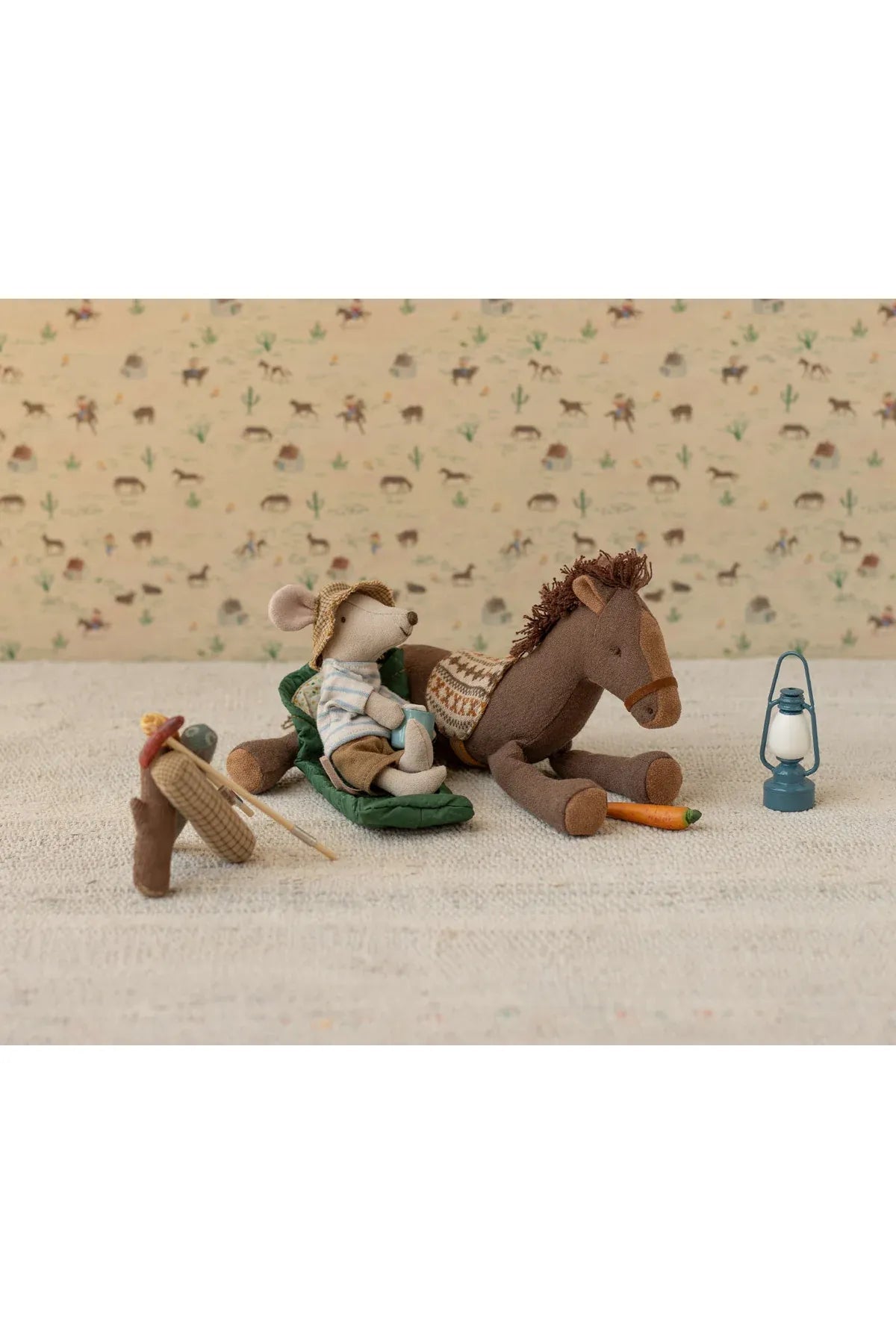 Vintage lantern, Mouse - Blue van Maileg | Kids Conceptstore Le Fanfare