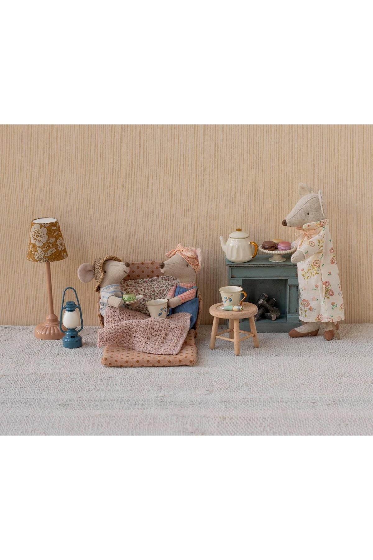 Vintage lantern, Mouse - Blue van Maileg | Kids Conceptstore Le Fanfare