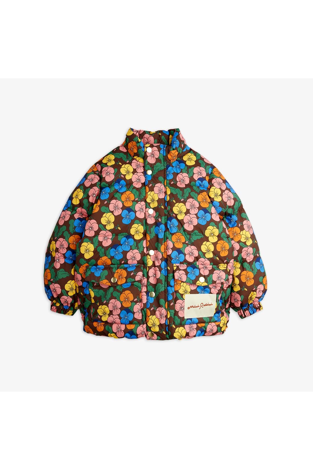 Violas aop heavy puffer - Multi van Mini Rodini | Kids Conceptstore Le Fanfare