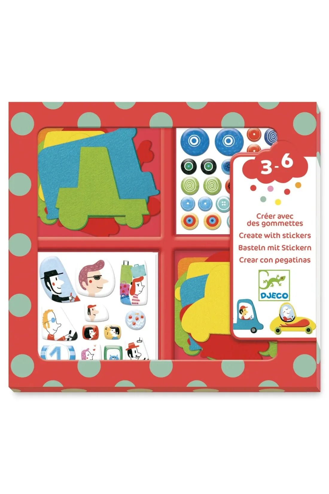 Voertuigen creëren met stickers van Djeco | Kids Conceptstore Le Fanfare