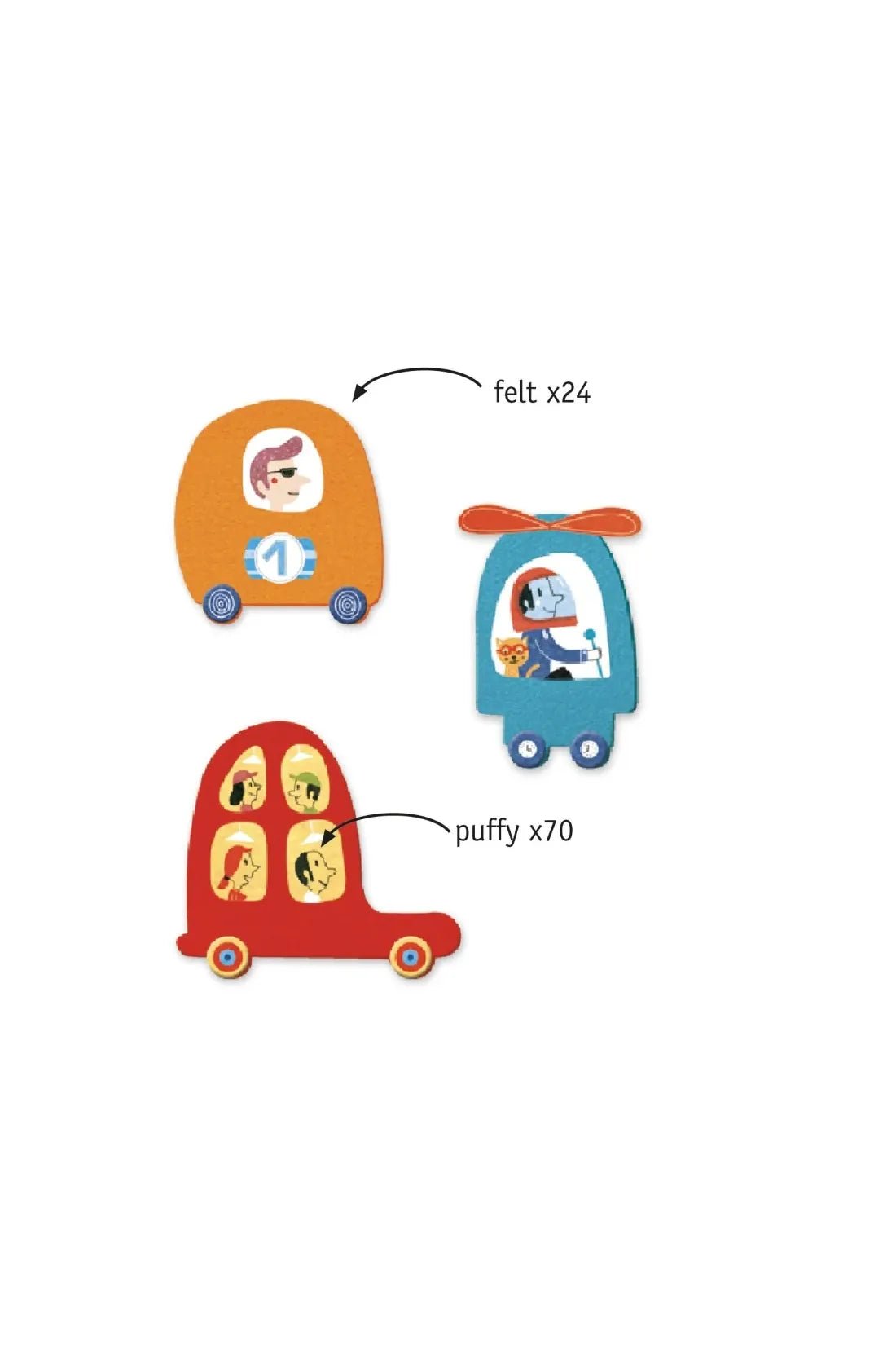 Voertuigen creëren met stickers van Djeco | Kids Conceptstore Le Fanfare